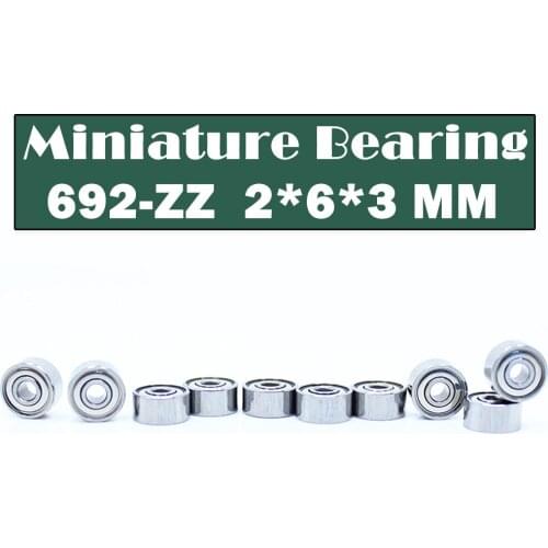 692ZZ ABEC-1 (10PCS) 2x6x3mm Miniature Ball Bearings 619/2ZZ