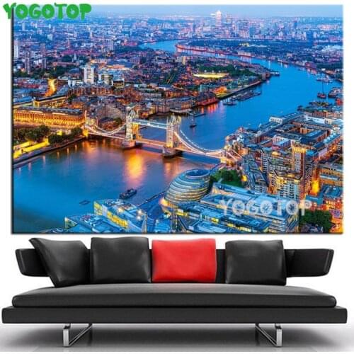 5D London birds eye view Diamond Painting city View Handmade Full Drill Cross stitch Diamond Embroidery puzzle gift YY4772