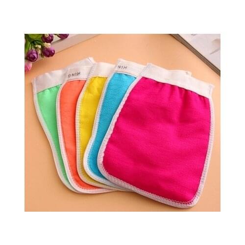 Free shipping 400pcs Korea Hammam Scrub Mitt Magic Peeling Bath Glove Exfoliating Tan Removal Shower Bath Morocco Towel