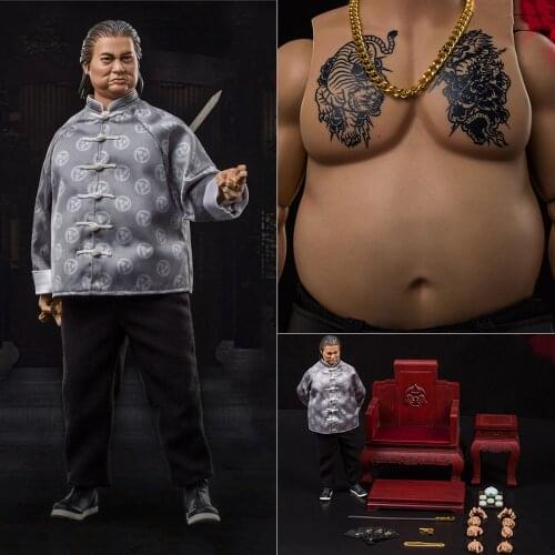 DAMTOYS GK020 1/6 Sammo Hung Action Body Full Set Toys 12'' Gangsters Kingdom Club K Hong Wu Figure Model for Fans Collection