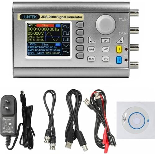 266MSa/s Sine wave Dual-channel Signal Generator 15M-60MHZ DDS Arbitrary wave function Pulse signal source frequency meter