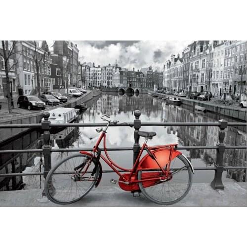 Dutch bicycle The wooden puzzle 1000 pieces ersion jigsaw puzzle white card adult childrens educational toys