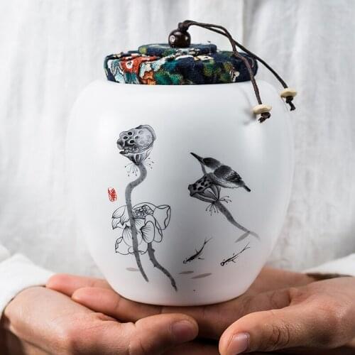 Ceramics Ashes Urn Holder Pet Memorial Funeral Ashes Jar Urn For Human Cremation Keepsake Pal Casket Seal Storage