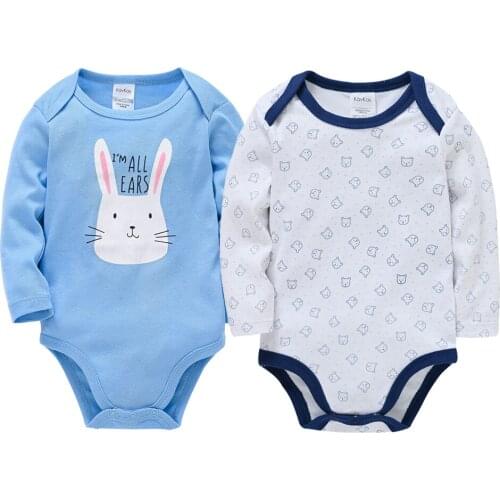 Spring Autumn Cartoon Baby Clothes Set 2 pcs Cotton Newborn Jumpsuit Onesie Long Sleeve bebe Bodysuit Toddler 0-12M Outfits