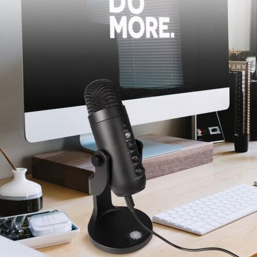 USB Condenser Microphone for Computer USB PC Microphone Mic Stand Filter to Gaming Streaming Podcasting Recording Headphone