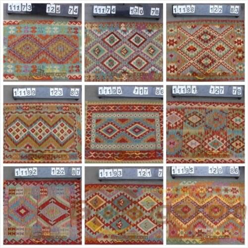 Kilim carpet wool Wool Handwoven Bedroom Geometric Bedroom Turkish Prayer Natural