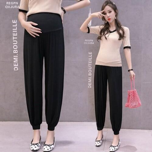 Maternity pants summer light wear model haron wide-leg pants leggings summer wear