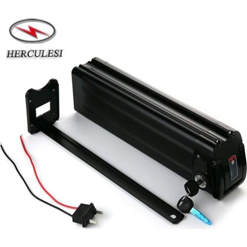 48 Volt Electric Bicycle Lithium Ion 18650 Battery 48V 18AH Silver Fish Ebike Battery with 2A Charger