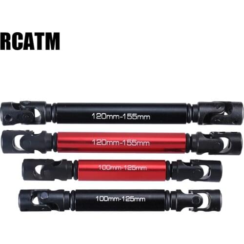 2pcs Metal Transmission Shaft CVD 120-155mm 100-125mm For 1/10 RC Crawler Car Defender Traxxas TRX4 324mm Wheelbase Series
