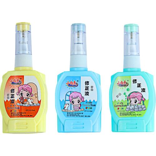 Cute Cartoon Correction Fluid Little White Dot CP112 Quick-Drying Large Capacity students Learning Stationery Office Supplies