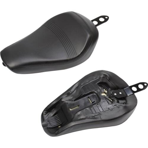 Motorcycle Black Driver Front Leather Pillow solo Seat Cushion For Harley Sportster XL 1200 883 72 Forty Eight 2016-2020