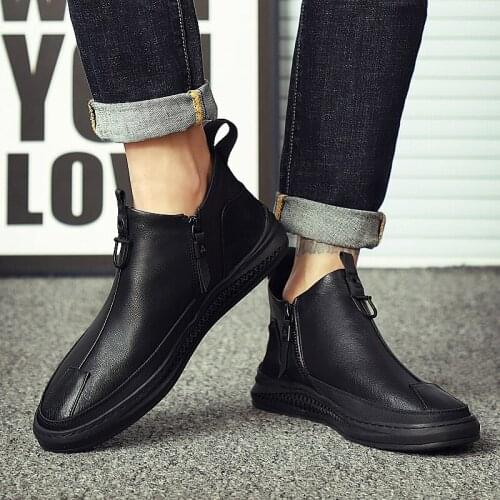 Men Casual Sport Shoes Shoes For Men Casual Mens Loafers Sneaker Fashion Leather Man Shoe Sneakers Flat Leisure Zapatos Casuales