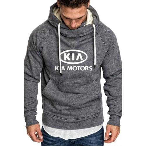 2020 new Spring Autumn New Mens Hoodies KIA Car Logo Print Sweatshirt harajuku Casual hip hop Fashion Men Hoodie