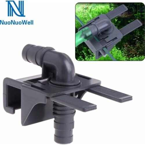 NuoNuoWell Aquarium Water Pipe Holder Fish Tank Mount Holder Inflow Outflow Stretchable Aquarium Accessories Out Dia.16mm Pipe