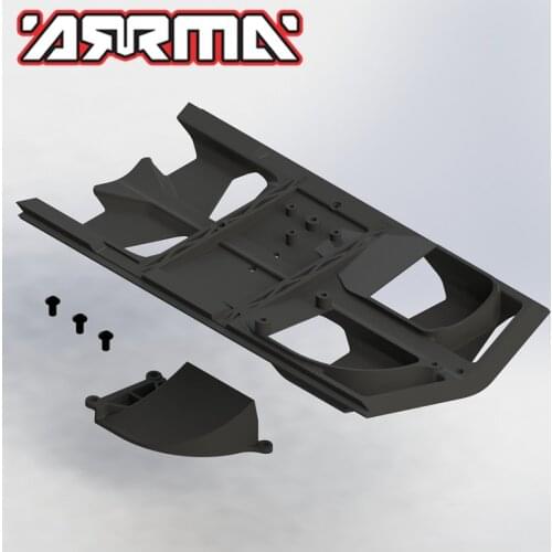 Original ARRMA AR320346 HIGH AIRFLOW CENTRE SKIDPLATE SET #AR320346 for BIGROCK FAZON NERO