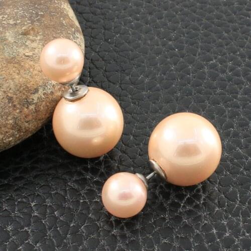 Simple Silver Color Stud Earring Fashion Stainless Steel Jewelry Earrings For Women Bijoux En Acier Inoxydable Femme ERYZ019