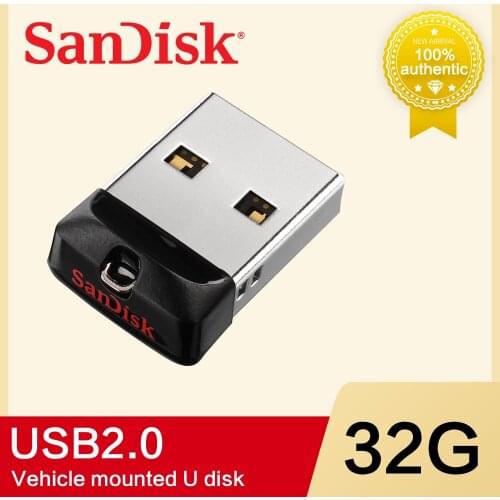 100% Original SanDisk USB 2.0 SDCZ33 Mini Pen Drives 64GB 32GB 16GB 8GB USB Flash Drive Stick U Disk USB Key PENDrive for PC