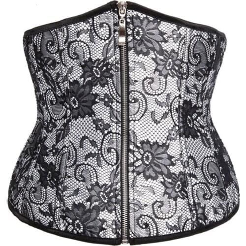 Sexy Corset Underbust Women Gothic Corset Top Curve Shaper Modeling Strap Slimming Belt Lace Corsets Bustiers Waist Trainer