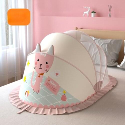 TT Baby Crib Mosquito Net Cover Foldable Baby Newborn Anti-Mosquito Net Class A Childrens Mongolian Bag Mosquito Net Universal
