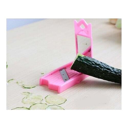 1PC Food Facial Cucumber Slicer Carrot Cucumber Sharpener Peeler Kitchen Tool Spiral Vegetable Slicer With Mirror Gadget OK 0261