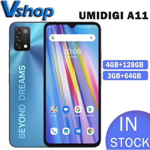 UMIDIGI A11 Global Version Android 11 Cellphone 64GB/128GB Helio G25 Smartphone 6.53"16MP AI Triple Camera HD+ 5150mAh Mobile