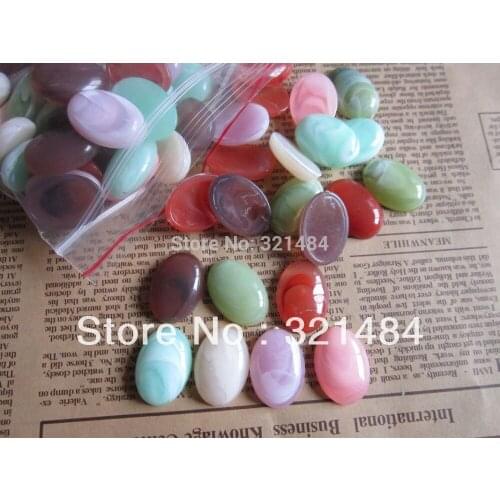 Mixed Free shipping Oval 18x25mm Vintage Resin Stone Cameos Cabochons for Earring Bracelet Ring Necklace Pendants diy