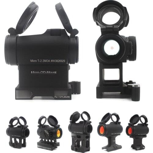 2020Ver. Aimpoint T2 Micro Red Dot Perfect Replica Sight w Larue mount Hunting 20mm Rail Rifle Scope Airsoft Telescope Finder