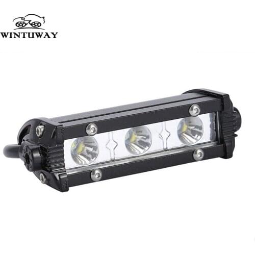 9W 3LED 6000K Spot Beam Work Light Bar Lamp LED Car Work Light Bar Spotlight Flood Lamp For Offroad ATV SUV 4WD Car Styling