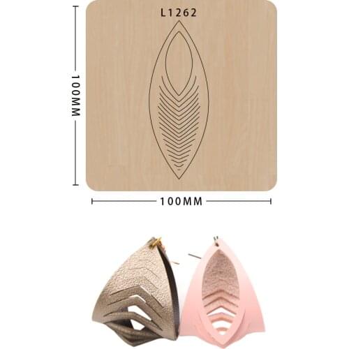 Hand-made Cut Mold Die Cut Scrapbooking Templat Earrings Decoration Shaped Hollow Multi-layer Suitable For Big Shot Machines