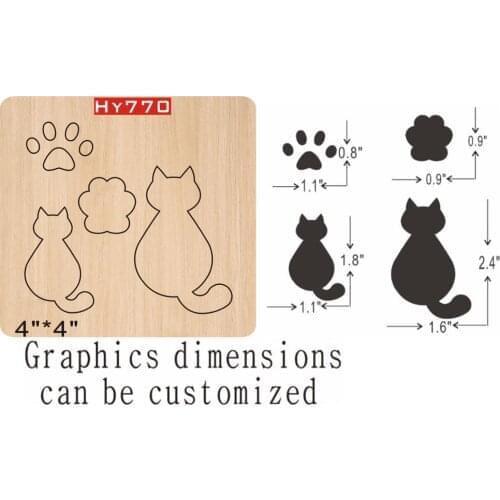 Cats Cutting Dies- New Die Cutting And Wooden Mold, Suitable For Common Die Cutting Machines On The Market