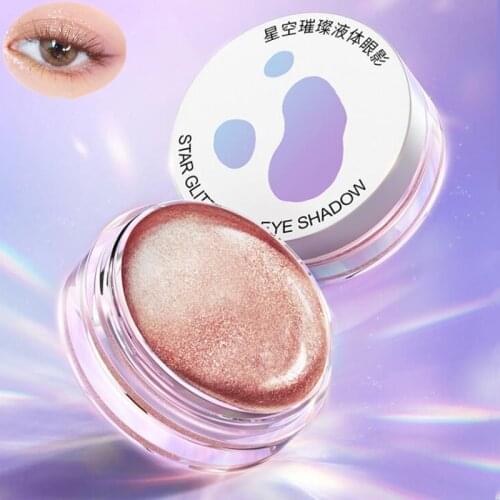 High Quality 1pcs Starry Eyed Liquid Eyeshadow Shine Diamond Glitter Matte Eye Shadow in One Palette Blush Makeup Set for Beauty
