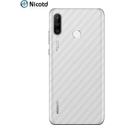 Nicotd 3D Carbon Fibre Protective Back Film For Huawei Honor 8X MAX 8C 8 9 10 LITE 10i on P30 Lite Pro Carbon Fibre(Not Glass)