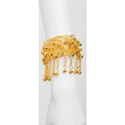 Women new arrival gold color Belly Dance Tassel Bracelet Belly dance Accessories Arm Chain Performance Accessories Armbands 3157