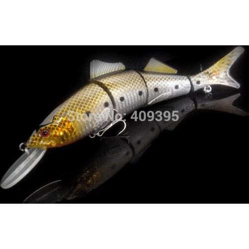 1pc 22cm/81g big size hard fishing lure body 4 sections strong fishing hook free shipping