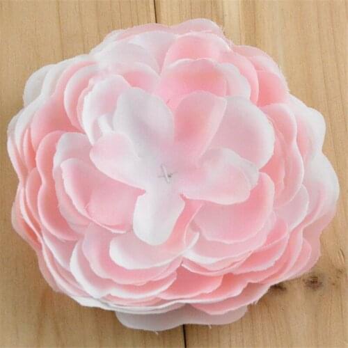 120pcs/lot 12 Color 4" Large Handmade Fabric Peony Flowers Unfinished Girls Hair Accessories Wholesale Supply FH38