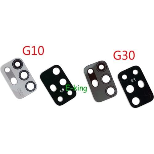 2PCS For Motorola Moto G10 G20 G30 Rear Back Camera Glass Lens With Sticker Tape Adhesive