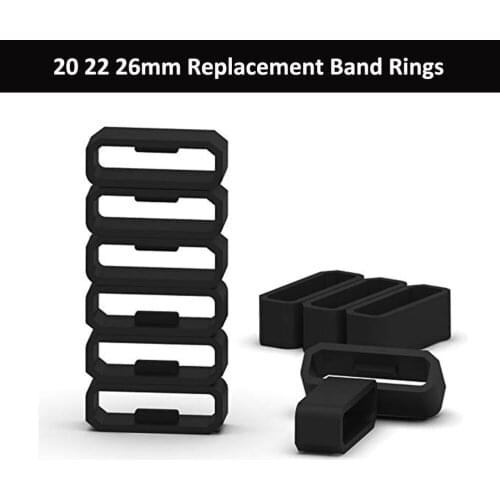 20mm 22mm 26mm Soft Silicone Rings for Garmin Fenix 5 5X 5S Silicone Replacement Band