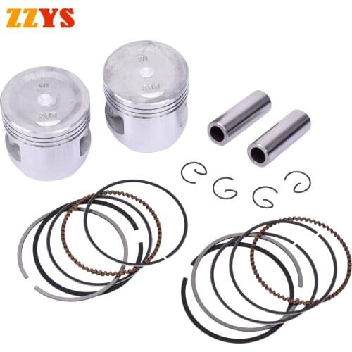 53mm 53.25mm 53.5mm 53.75mm 54mm Motorcycle Piston and Piston Ring Kit For Honda CA250 CM250 STD Oversize +0.25 +0.5 +0.75 +1.0