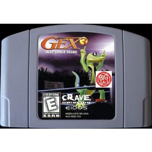 64bit game ** Gex 3 - Deep Cover Gecko ( USA Version!! )
