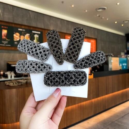 8x2.6cm 1Pcs Square Waterdrop Bling Crystal Hairpins Headwear for Women Girls Rhinestone Hair Clips Pins Barrette Accessories