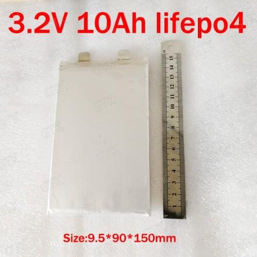 12pcs GTK 3.2v 10ah Lifepo4 battery 3.2v 10000mah 3.2V 11Ah High rate 30A for diy 12v 30Ah scooter ebike vehicle Wheelchair lamp