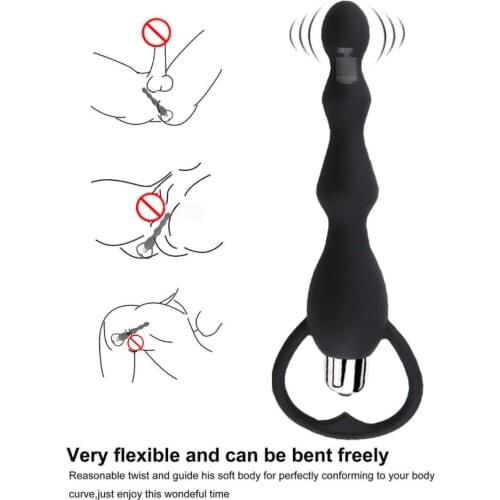 Anal sex toys butt plug pull bead vibrator female gay man massage anal sex masturbation device sex toys shop over 18