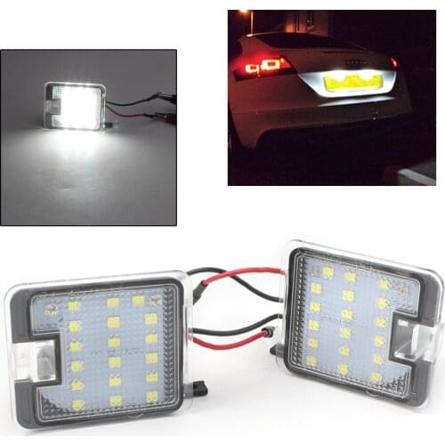 Car License Plate Lamp LED Lights For Ford Kuga 2003-up Focus 2013-up & S-MAX C-MAX Mondeo Escape