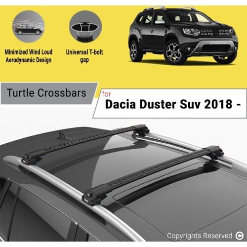 ROOF BARS FOR DACIA/RENAULT DUSTER 2018 - 2022 ALUMINUM ALLOY SIDEBARS CAR ROOF RACK LUGGAGE CARRIER CROSSBAR