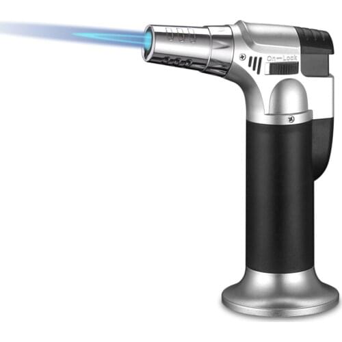 Butane Torch Adjustable Flame Industrial Torch Welding Refillable Kitchen Torch Lighter Solid Mental torch lighter butane gas