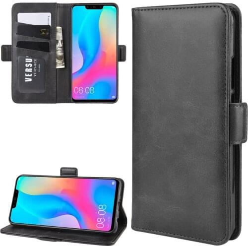 Case For Huawei Nova 3i Leather Wallet Flip Cover Vintage Magnet Phone Case For Huawei P smart + Germany Coque