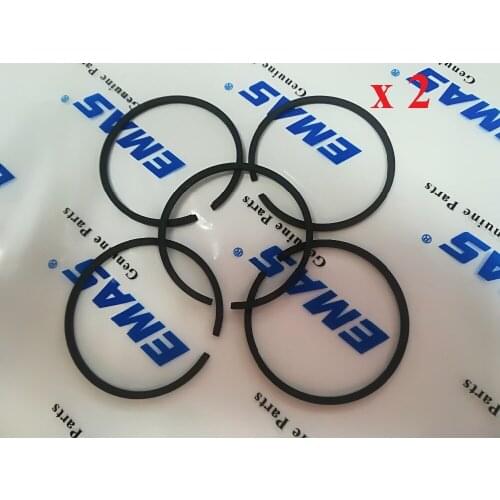 EMAS High quality 44mm Piston Ring 10pcs Fit Husqvarna 340 345 350 Jonsered CS 2150 Chainsaw
