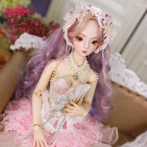 Adollya 1/3 BJD Doll Full Set Dream Fairy Series Princess Girl Including Clothes Hair Shoes Toy For Girls 62cm Height Joint Body