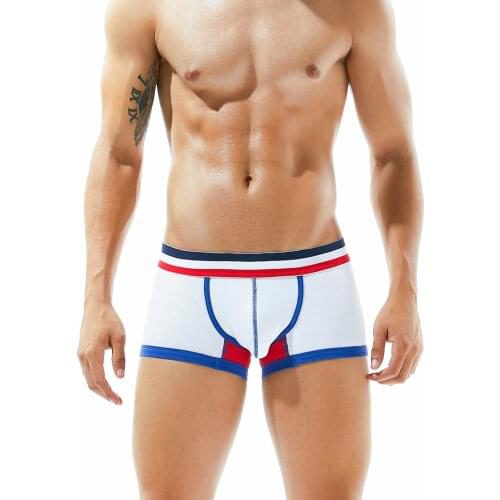 Mens underwearLow waist sexy tightmulticolorPrinted stitchingcomfortableMens underwearMens boxers