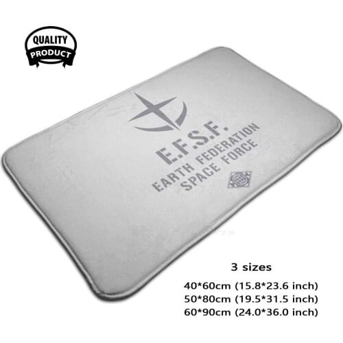 Mobile Suit Am E F S F 3D Soft Non-Slip Mat Rug Carpet Foot Pad Mobile Suit Am Efsf Earth Federation Space Force Science